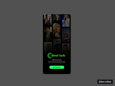 Beat Hub | Music App app design illustration ui uidesign ux uxui
