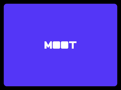 MOOT logo in Motion 3d animation app brand branding debate design geometry graphic design logo mark minimal motion graphics protest splash ui