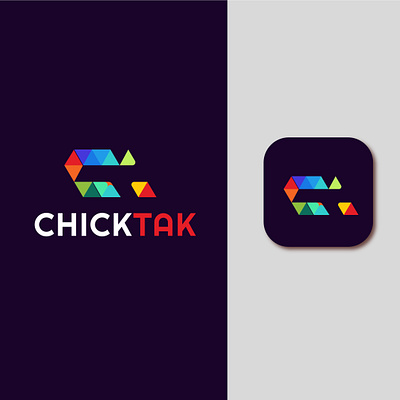 ChickTak App Logo Design app creative design icon illustration logo logodesign professional ui