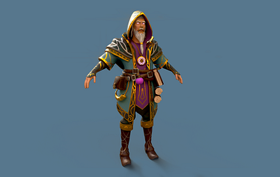 Wizard avatar for Metaverse 3d 3d art avatar character figure metaverse wizard zbrush