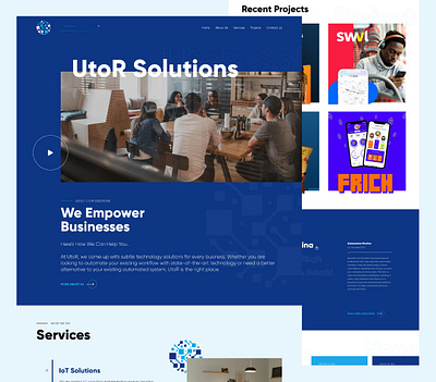 UTOR Solutions design facebook illustration logo ui ui design ux design web web design website design