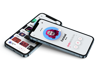 Mobile App Music Player 3d animation app desifn branding design graphic design illustration koushik landing page logo mobile app design mockup[ motion graphics music player app prototype ui ui ux ux design web design