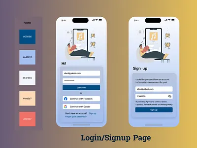 Sign Up Page for an App design figma ui uidesigner userexperience ux