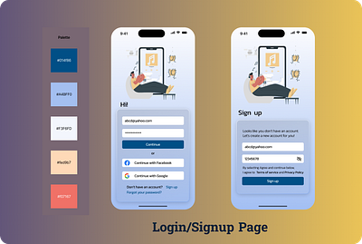 Sign Up Page for an App design figma ui uidesigner userexperience ux