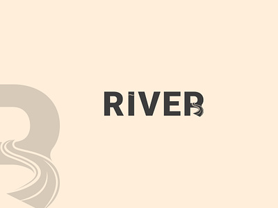 River Typography apps design branding design graphic design illustration logo nature r river sea typography ui ux vector