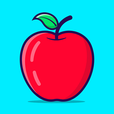 Red Apple Vector, Apple Cartoon Illustration, Apple Vector apple apple icon apple juice apple vector delicious diet eat fruit health healthy isolated natural nature nutrition organic red red apple sweet vegetarian vitamin