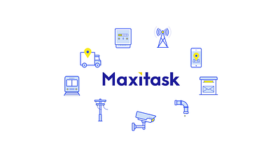 Maxitask Icons animation 2d after effects animation graphic design icon illustration logo motion graphics vector