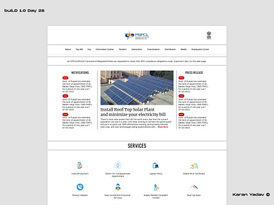 PSPCL Website inspired by Vanity Fair Design build design designdrug figma ui ui design watchmegrow