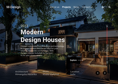 Modern Architect Design Concept Website Design