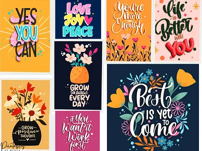 My Procreate lettering! floral illustration hand lettering hand written illustration lettering designs procreate lettering typography