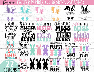 Easter SVG Design Bundle! design digital design easter design illustration lettering designs svg design svg files typography