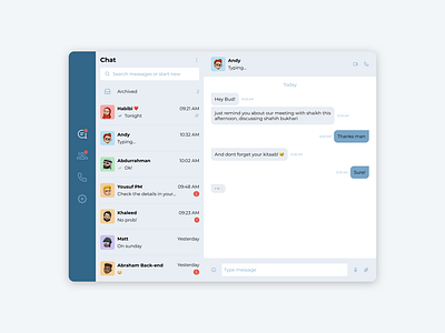 Direct Messaging - Daily UI 013 apps dailyui graphic design interface ui ux