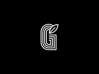 G is for Green branding design logo type