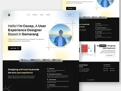 Cecep - Personal Portofolio for UX Designer Dekstop Version branding figma personal protofolio portofolio ui ui design ux ux design ux designer ux portofolio website