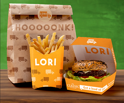 LORI Burger brand identity branding burger design food branding illustrator logo mockup photoshop social media