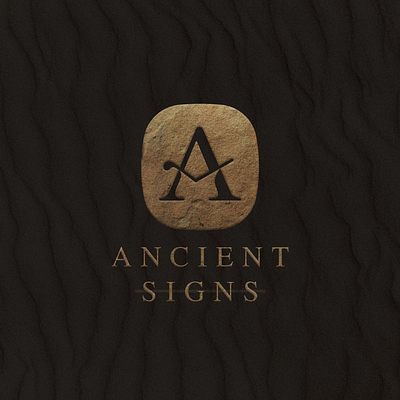 ANCIENT SIGNS APP - LOGO DESIGN branding design graphic design logo typography vector