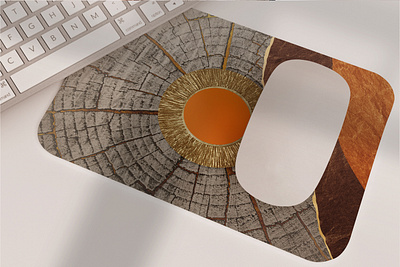 Modern Abstract Geometric Art Mouse Pad Drawing Design design graphic design illustration 几何艺术 壁画 轻奢