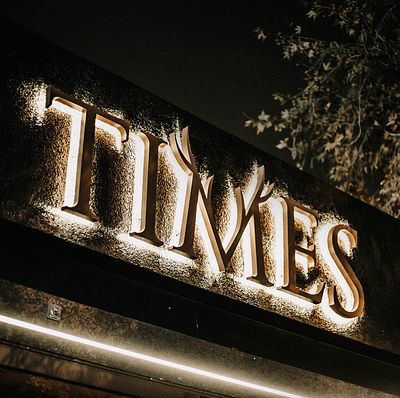 TIMES CAFE BAR - LOGO DESIGN branding design graphic design logo typography vector