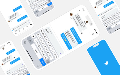 Twitter DM reply feature case study portfolio product design twitter ui user interface ux