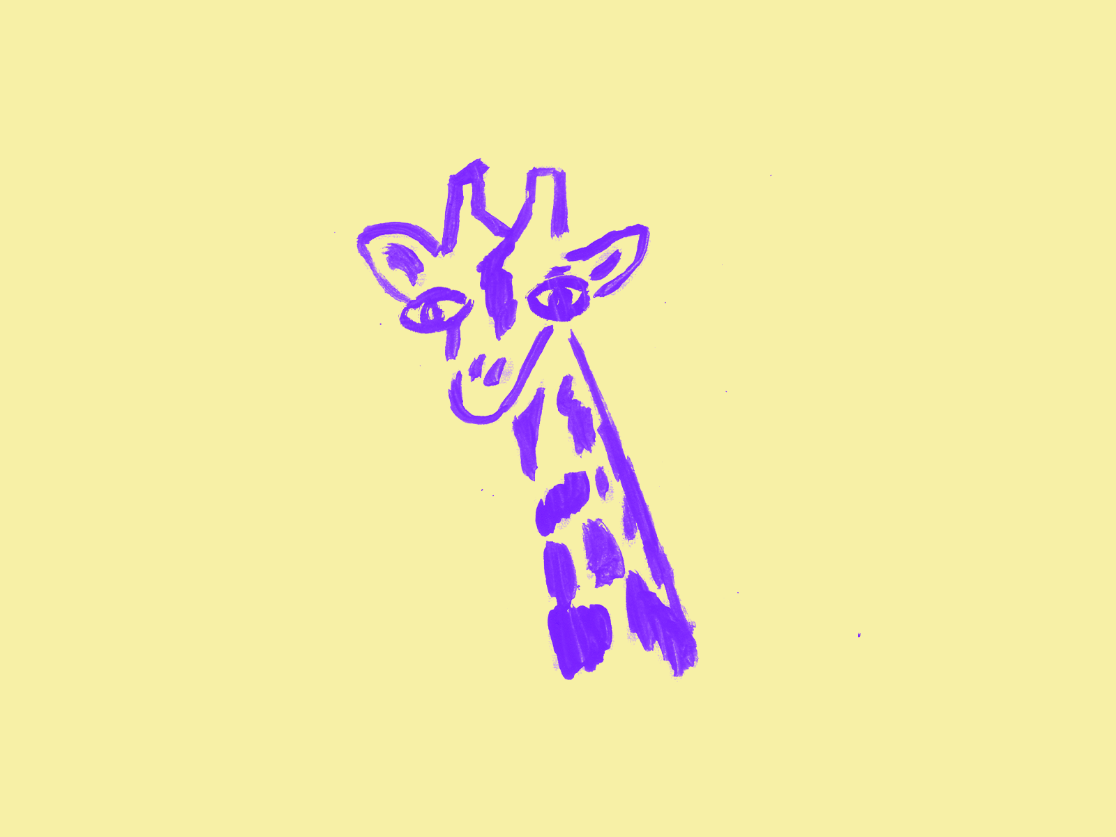Giraffe animal animation character eyes frame by frame frame to frame gif giraffe handpainted head horse illustration loop safari texture