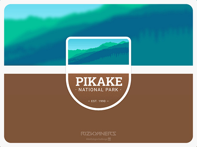 National Park | Daily Logo Challenge: Day 20 badge branding dailylogochallenge design emblem graphic design illustration logo national park natural pikake vector