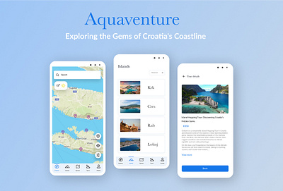 Aquaventure - An app for nautical explorers app design appdesign casestudy design dribbble ui ux