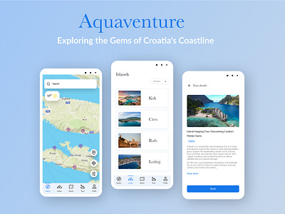 Aquaventure - An app for nautical explorers app design appdesign casestudy design dribbble ui ux
