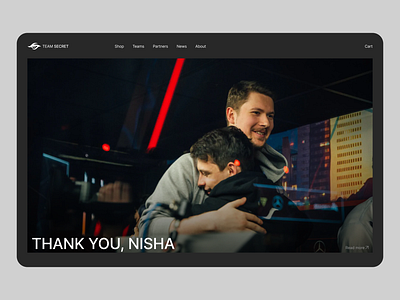 Team secret design ui ux uxui web website