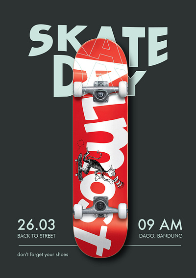 Skate Poster graphic design