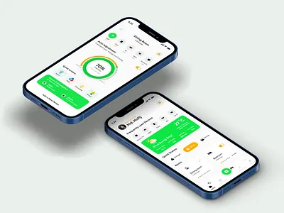 Smart Home appdesign application design branding design green logo minimal smart home smart home app ui ui design uiux webdesign