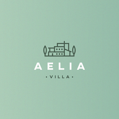 AELIA VILLA - LOGO DESIGN branding design graphic design illustration logo typography vector