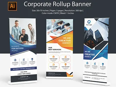 Multipurpose Company Roll Up Banner advertise advertising rollup banner billboard business business roll up clean corporate roll up display global illustrator template marketing modern poster roll up roll up banner rollup stand banner signage banner signage template simple banner