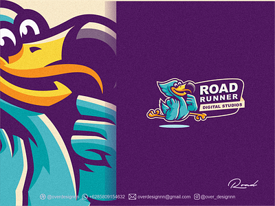 Road Runner Logo branding design graphic design identity illustration logo mark road runner tshirt vector