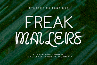 Freak Mailers - Font Duo branding display display font experimental font fashion font font duo logo sans font sans serif script script font type typeface typography