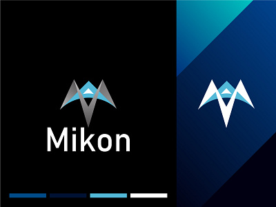 Mikon logo abstract logo branding creative logo design illustration logo logo designer modern logo ui vector