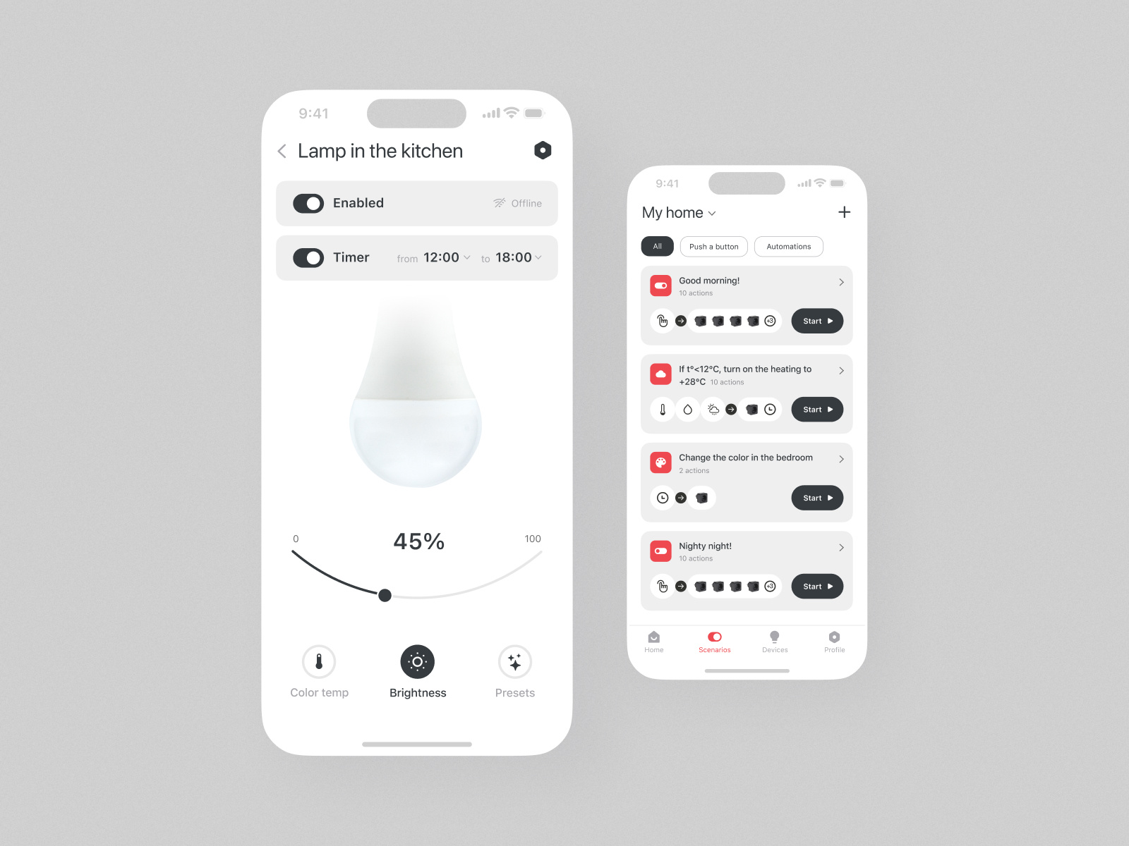 EKF Smart Home Mobile App app application clean design interaction interface ios iphone iphone 14 smart devices smart home ui ux