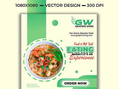 Green Food Social Media Post Design ads ads design banner branding design facebook ads food banner graphic designer graphic wing green food healthy food illustration instagram ads instagram post organic food social media post social media post design template vector web banner