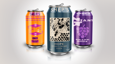 Soda Can Design Concept branding can art graphic design illustration modern package design pop art