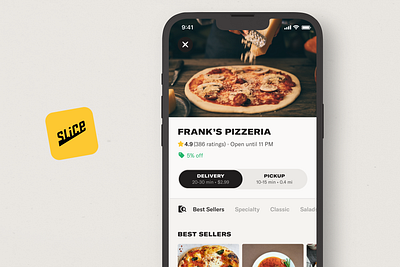Slice app design food services mobile on demand pizza product design slice ui ux