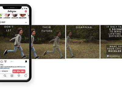Instagram Safe Driving PSA Ad Concept