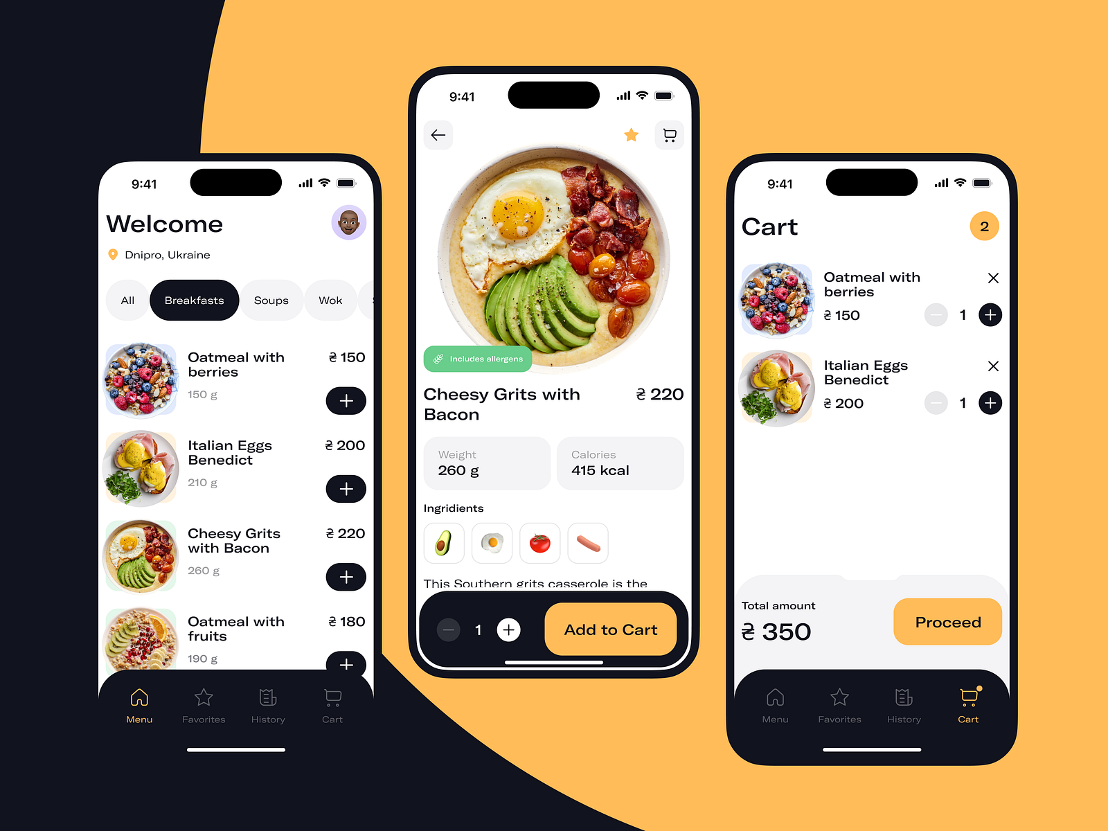 Food Delivery Mobile App By Anna Babich 🇺🇦 On Dribbble