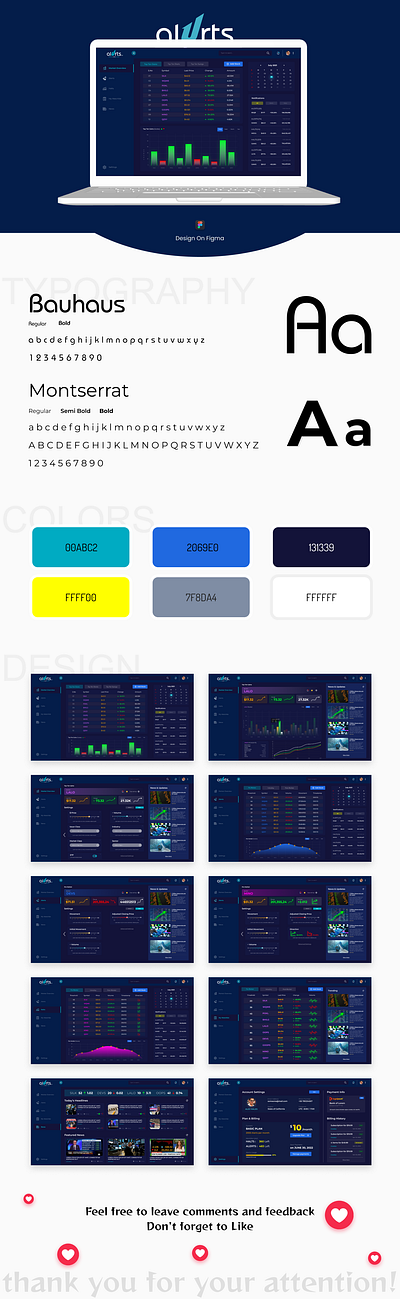 Alurts | Stock Exchange Dashboard dashboard figma