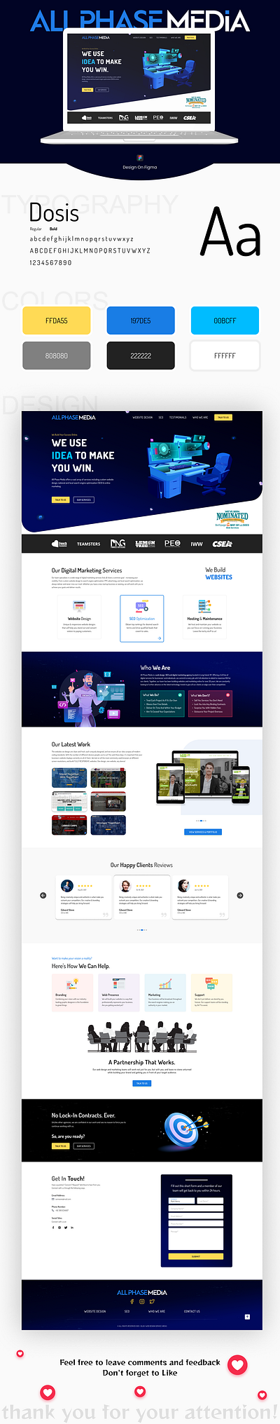 ALLPHASEMEDIA | Digital Marketing Website Landing Page figma