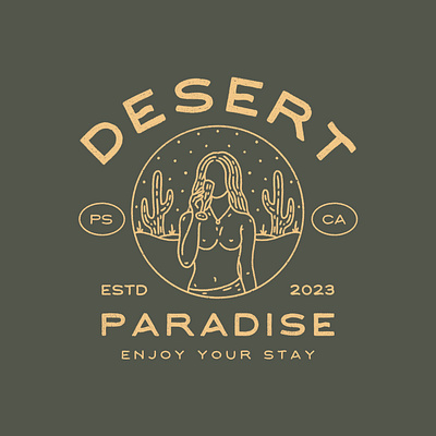 Desert Paradise branding california design graphic design illustration logo west coast