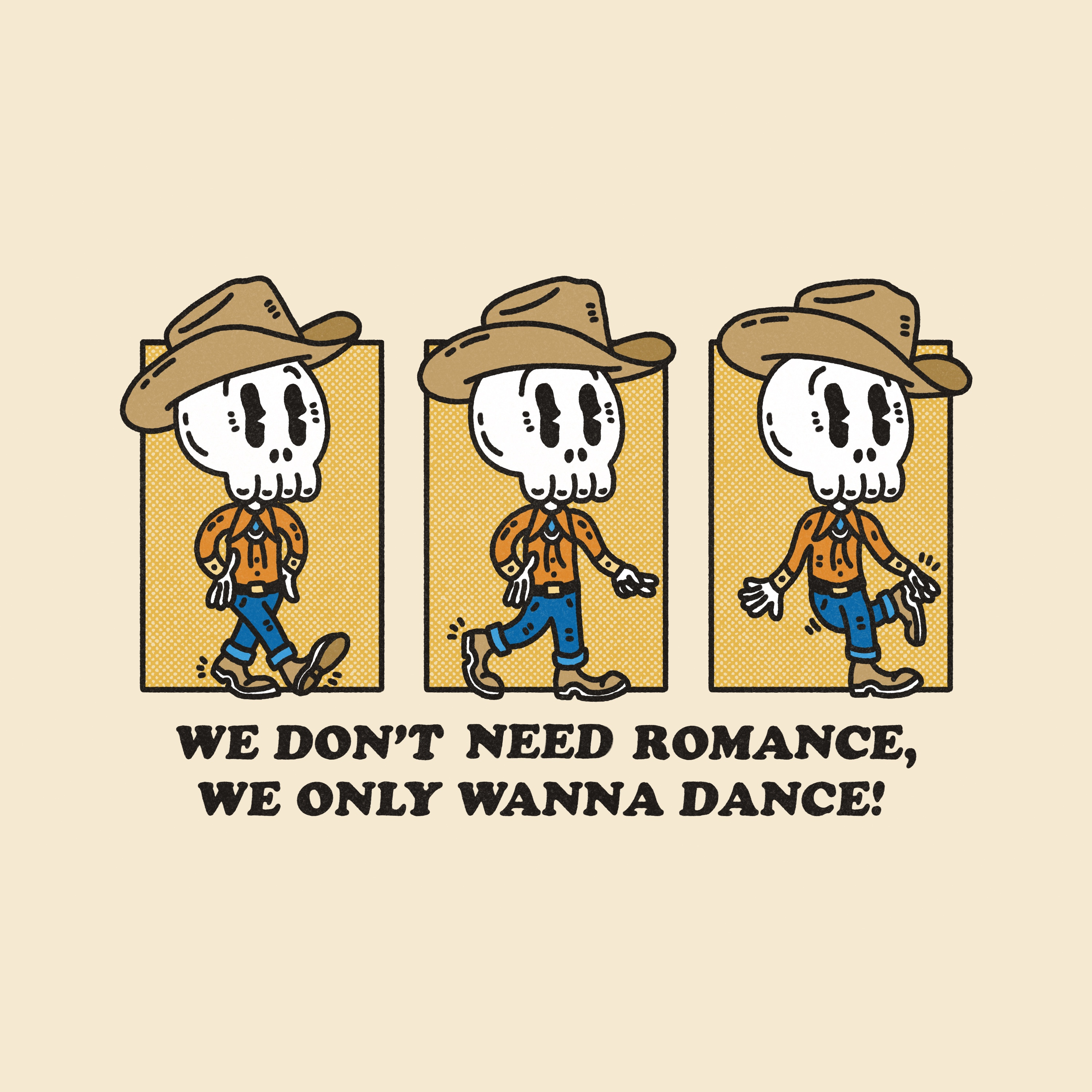 We Only Wanna Dance branding california design graphic design illustration logo west coast