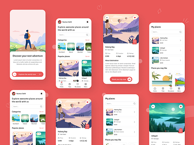 Tour & Travel Mobile App UI UX Design app app design app ui design mobile app mobile app design nsakibux tour travel tour app travel travel app travel app design travel mobile app ui design ui ux design ux design