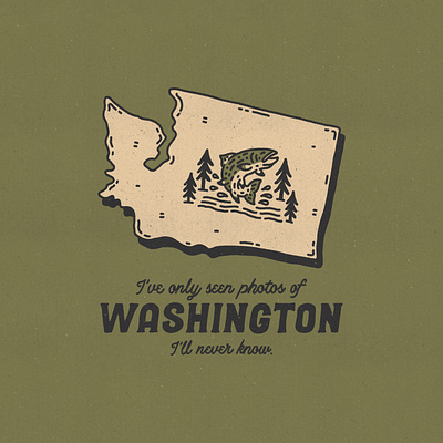 Washington branding california design graphic design illustration logo west coast