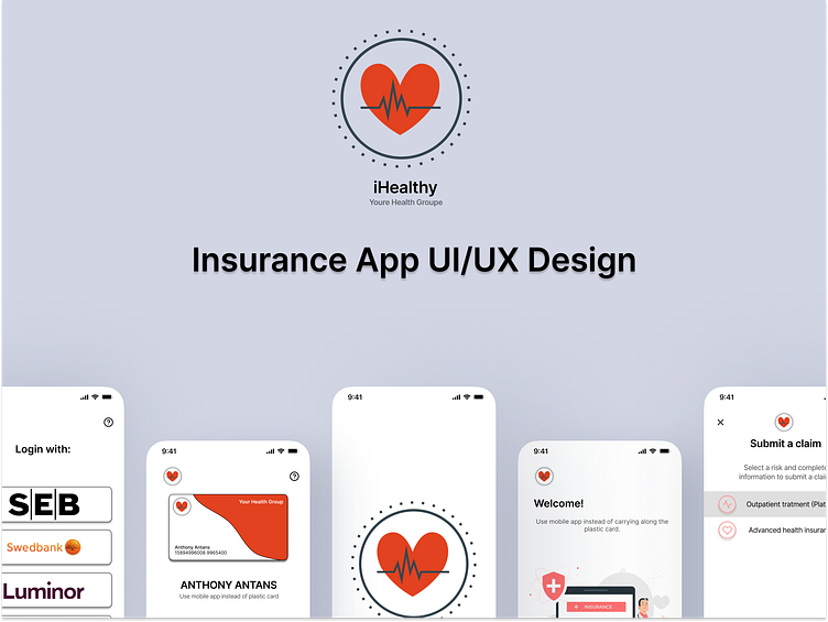 Insurance App UI/UX Design by Zbignev Bogdanovič on Dribbble