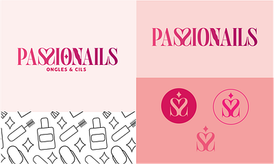 Identité visuelle d'une prothésiste ongulaire branding design graphic design logo