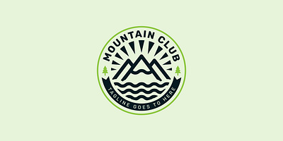 Mountain club logo comfort expedition mountain